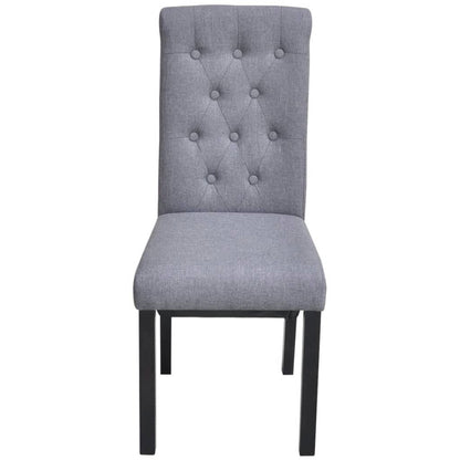 vidaXL Chaises de salle à manger 6 pcs Gris clair Tissu
