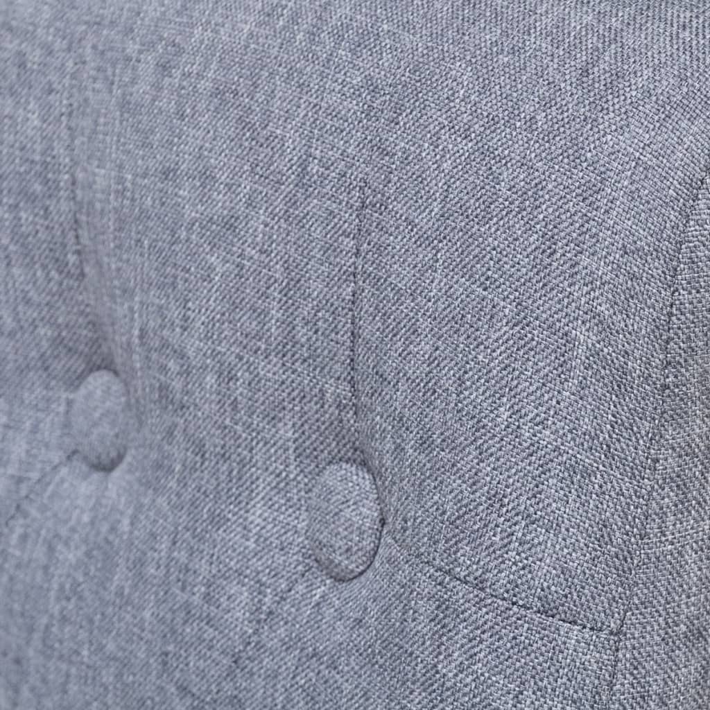 vidaXL Chaises de salle à manger 6 pcs Gris clair Tissu