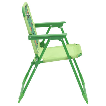 3-tlg. Garten-Bistro-Set für Kinder mit Sonnenschirm Grün