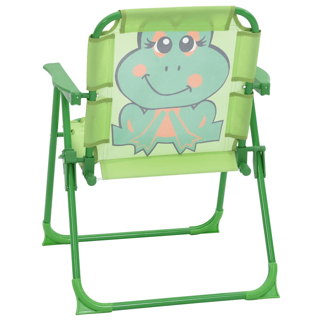 3-tlg. Garten-Bistro-Set für Kinder mit Sonnenschirm Grün