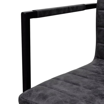 vidaXL Chaises cantilever 4 pcs Similicuir Noir