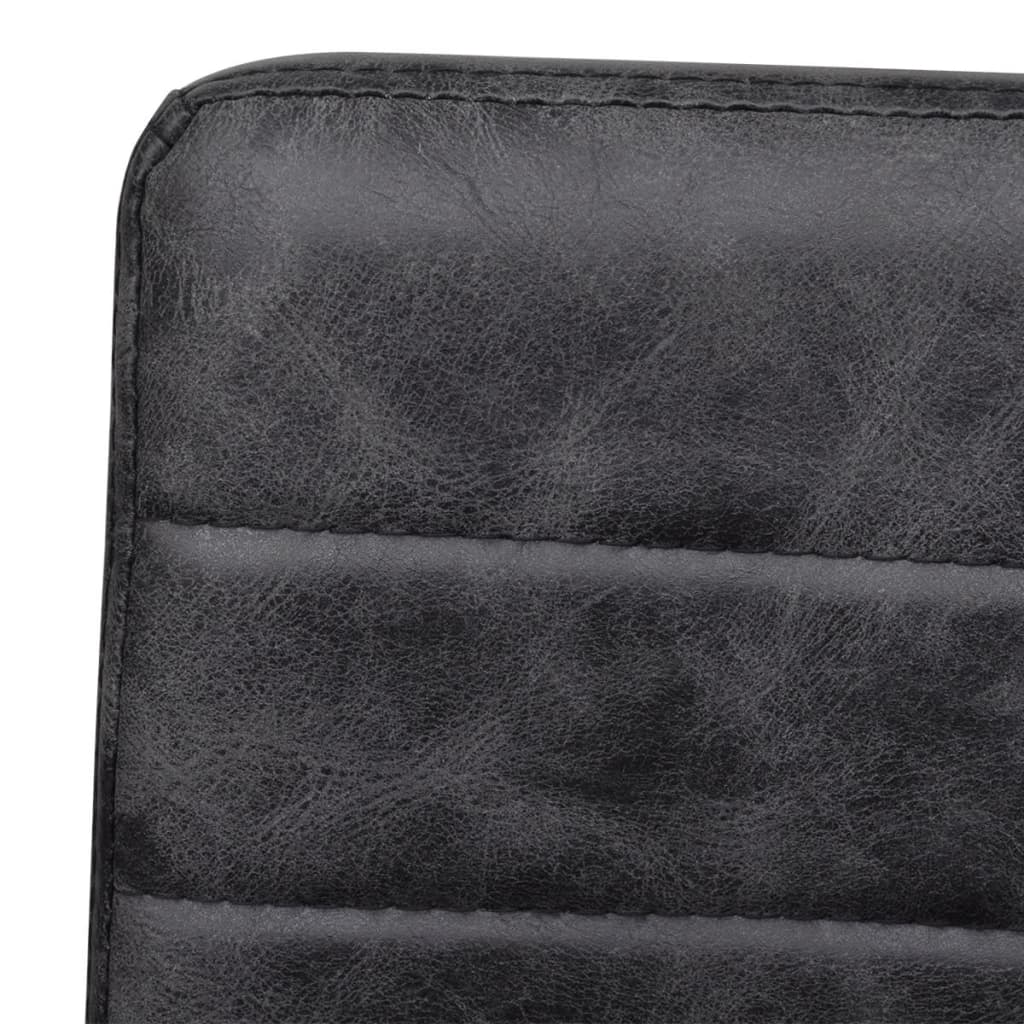 vidaXL Chaises cantilever 4 pcs Similicuir Noir