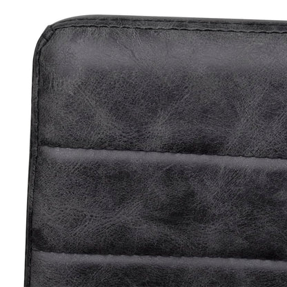 vidaXL Chaises cantilever 4 pcs Similicuir Noir