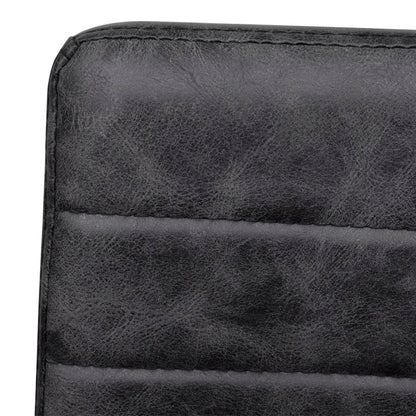 vidaXL Chaises cantilever 6 pcs Similicuir noir