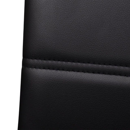 vidaXL Chaises cantilever 6 pcs Similicuir Noir