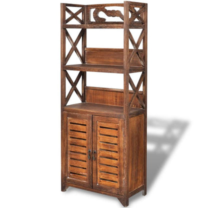 vidaXL Badezimmerschrank Albuquerque Holz Braun 46x24x117,5 cm
