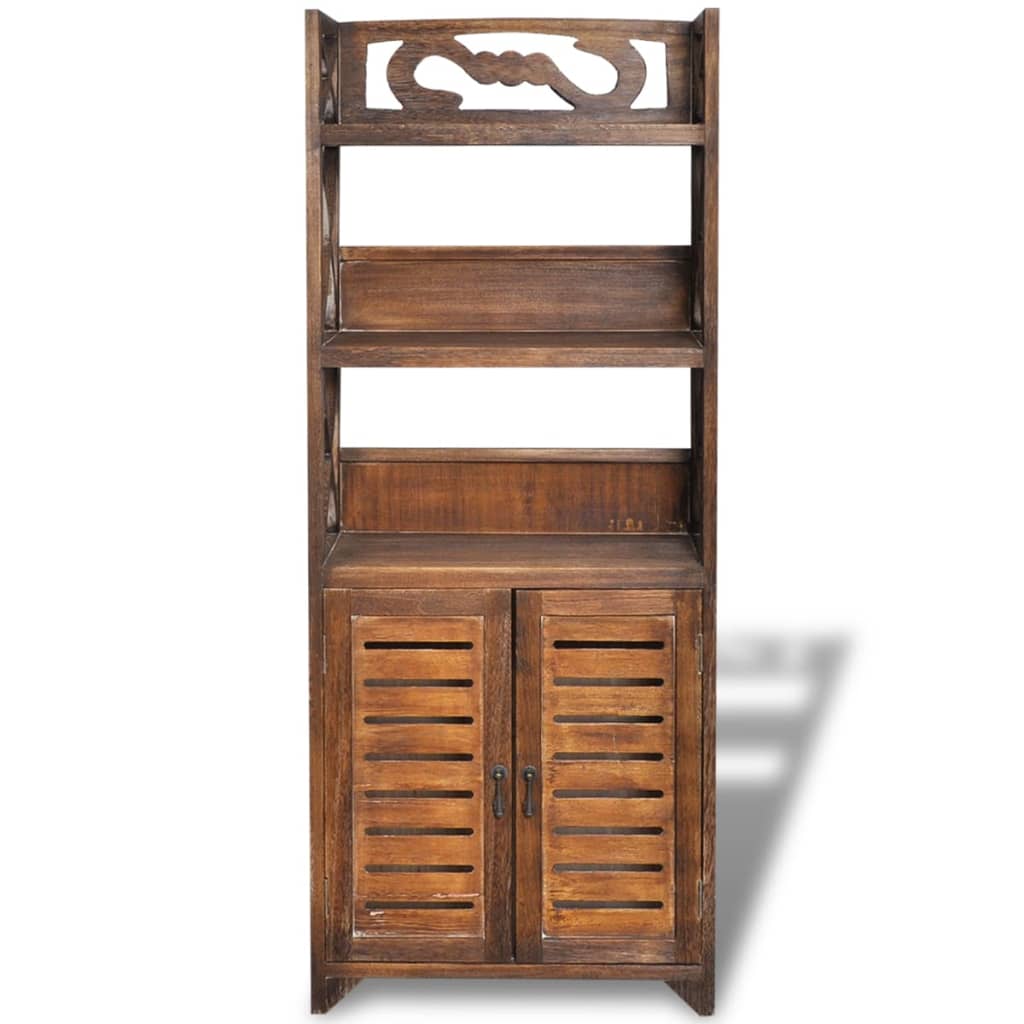 vidaXL Badezimmerschrank Albuquerque Holz Braun 46x24x117,5 cm