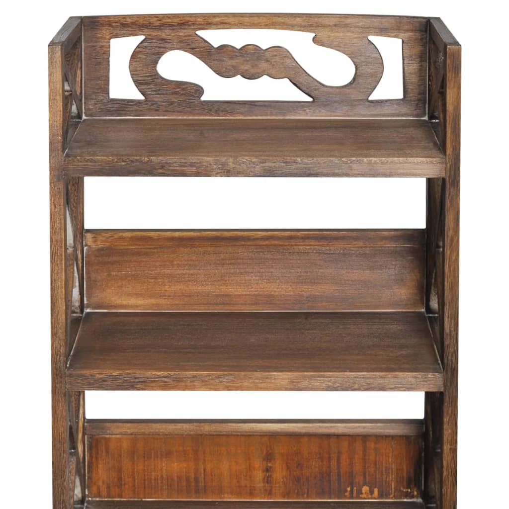 vidaXL Badezimmerschrank Albuquerque Holz Braun 46x24x117,5 cm