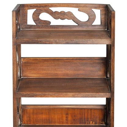 vidaXL Badezimmerschrank Albuquerque Holz Braun 46x24x117,5 cm