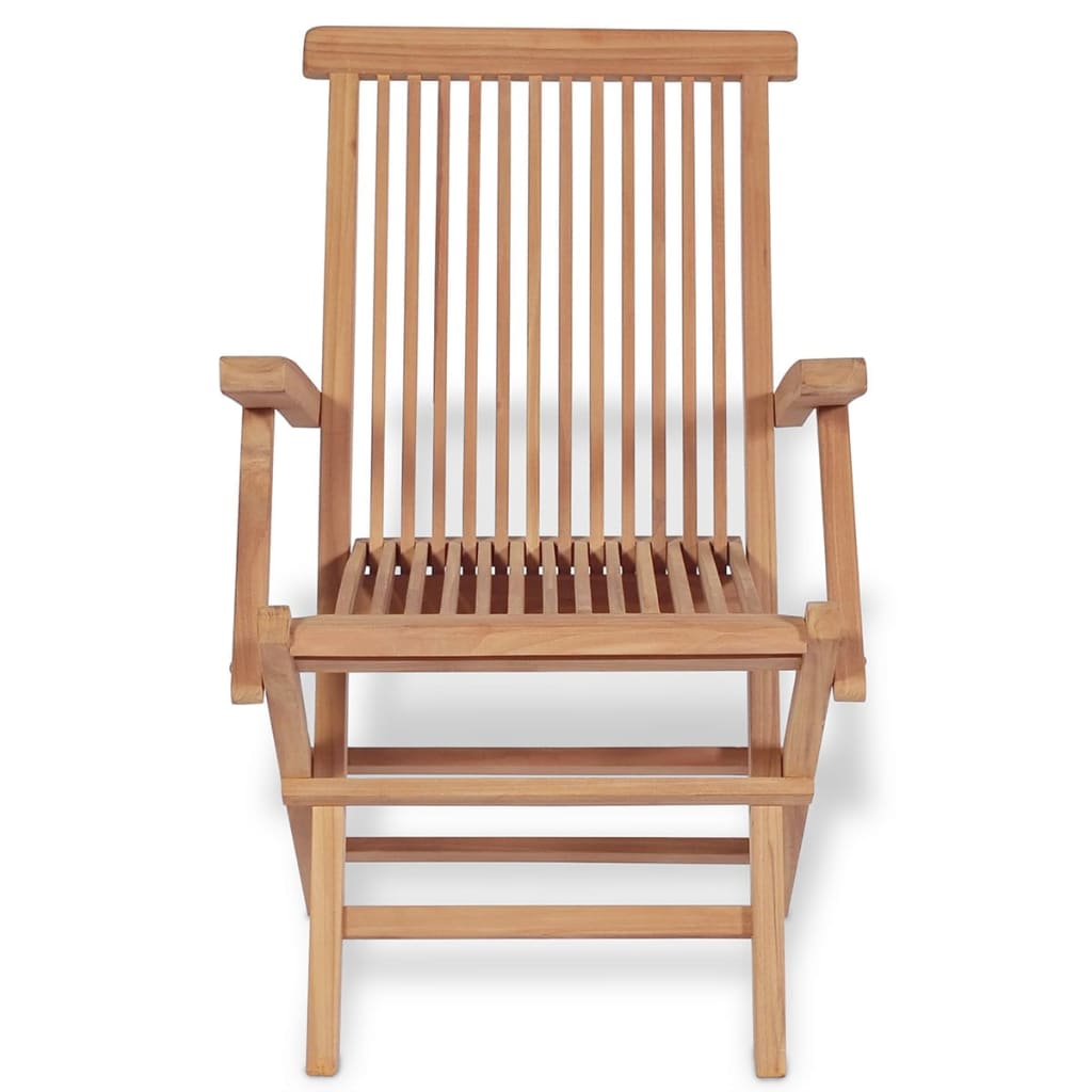 vidaXL 5-tlg. Garten-Essgruppe Klappbar Massivholz Teak