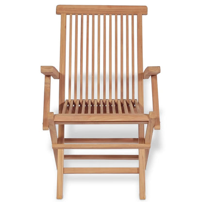 vidaXL 5-tlg. Garten-Essgruppe Klappbar Massivholz Teak