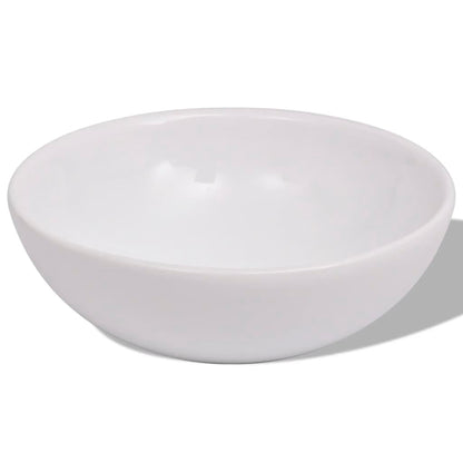 vidaXL 3-tlg. Badmöbel und Waschbecken Set Beige