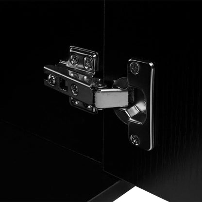 vidaXL 3-tlg. Badmöbel-Set mit Waschbecken Schwarz