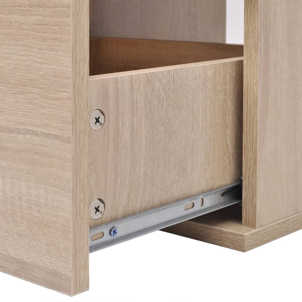 vidaXL 7-tlg. Badmöbel und Waschbecken Set Beige