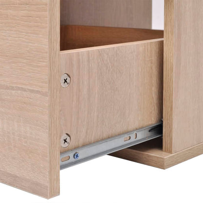 vidaXL 7-tlg. Badmöbel und Waschbecken Set Beige