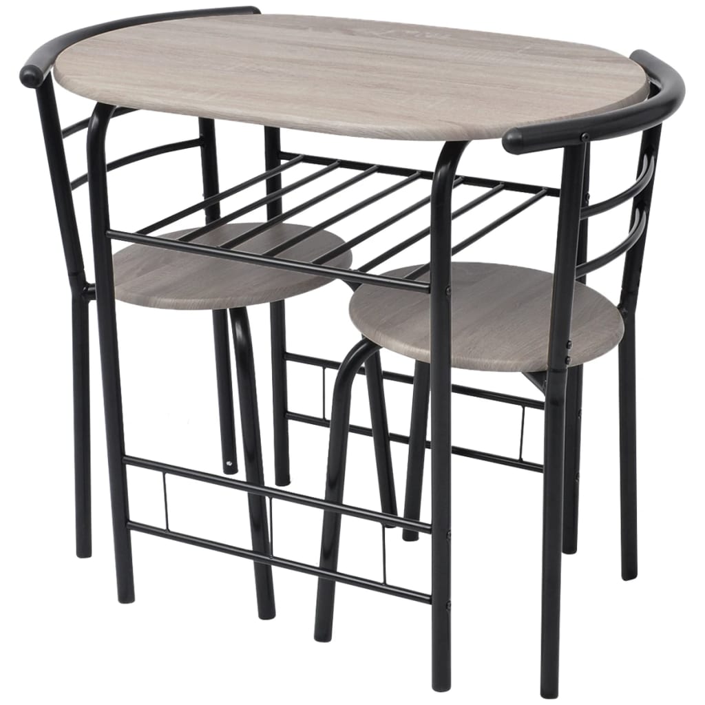 vidaXL Ensemble de bar de cuisine avec table et chaises en MDF