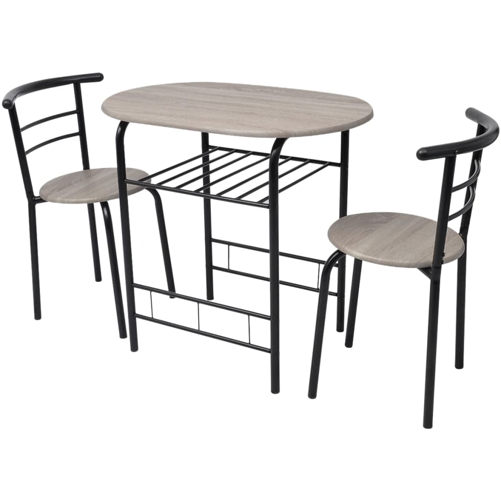 vidaXL Ensemble de bar de cuisine avec table et chaises en MDF
