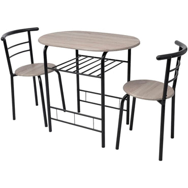 vidaXL Ensemble de bar de cuisine avec table et chaises en MDF