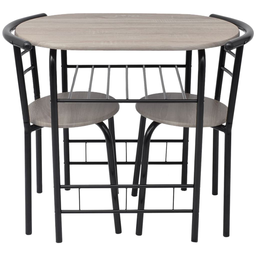 vidaXL Ensemble de bar de cuisine avec table et chaises en MDF
