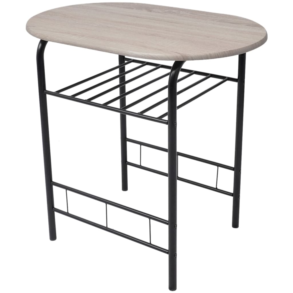 vidaXL Ensemble de bar de cuisine avec table et chaises en MDF