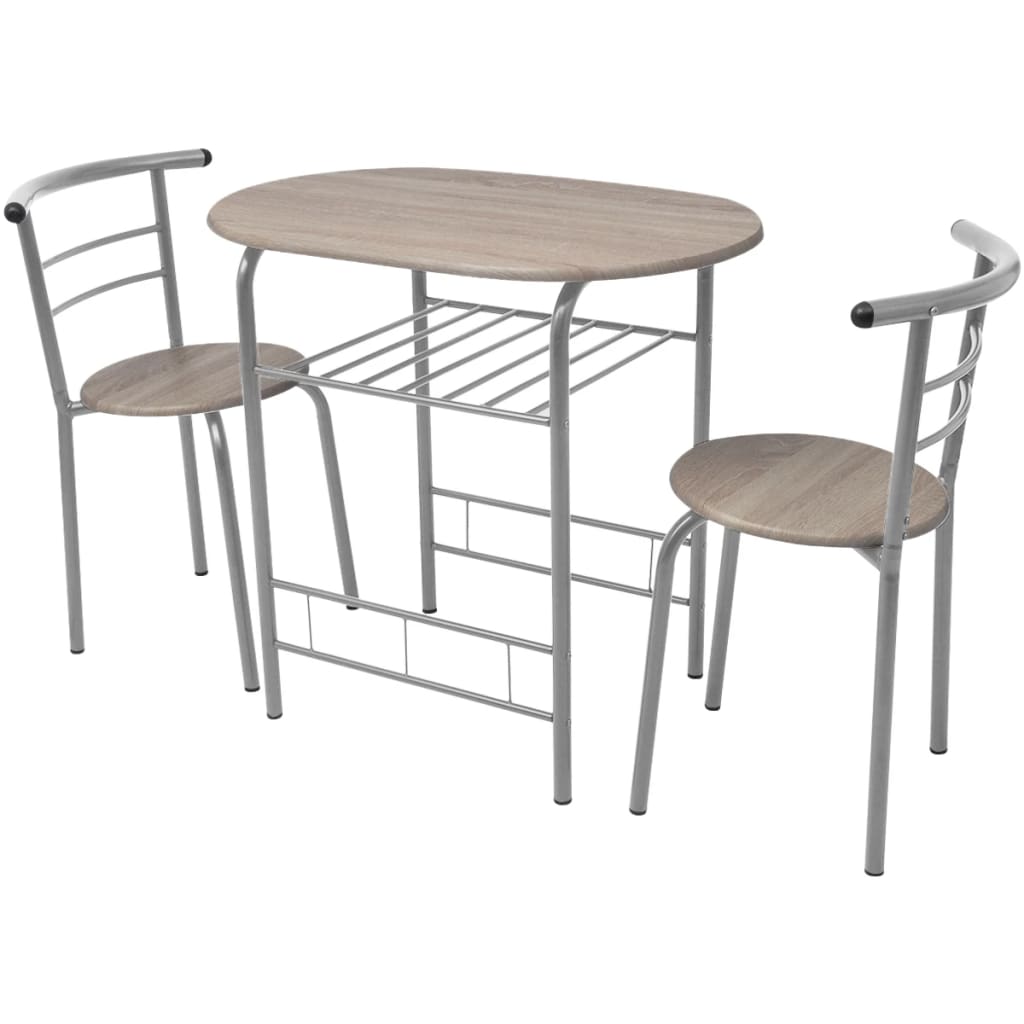 vidaXL Ensemble de bar de cuisine avec table et chaises en MDF