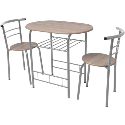 vidaXL Ensemble de bar de cuisine avec table et chaises en MDF