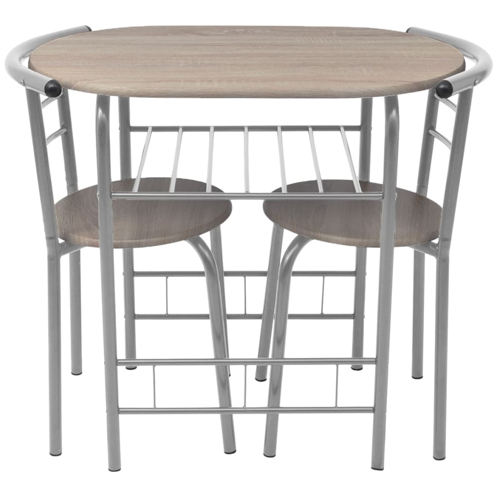 vidaXL Ensemble de bar de cuisine avec table et chaises en MDF
