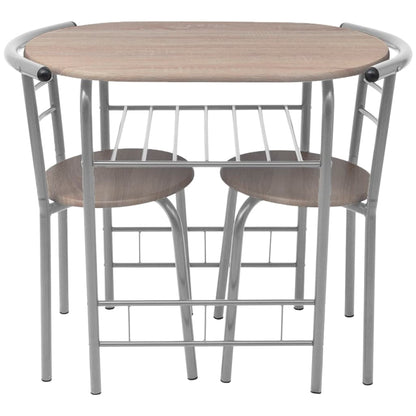 vidaXL Ensemble de bar de cuisine avec table et chaises en MDF