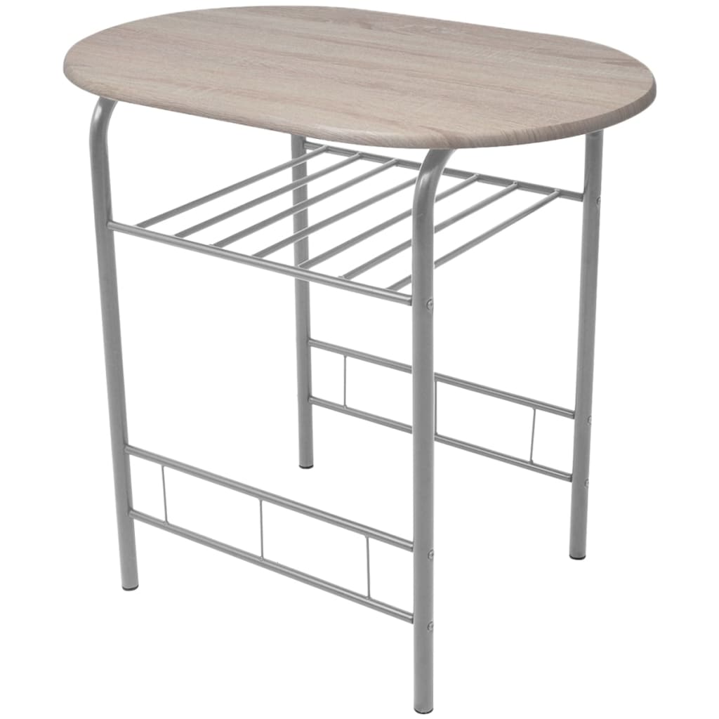 vidaXL Ensemble de bar de cuisine avec table et chaises en MDF
