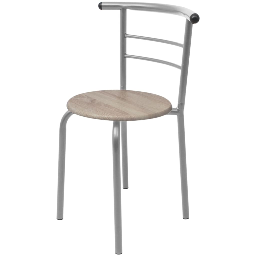 vidaXL Ensemble de bar de cuisine avec table et chaises en MDF