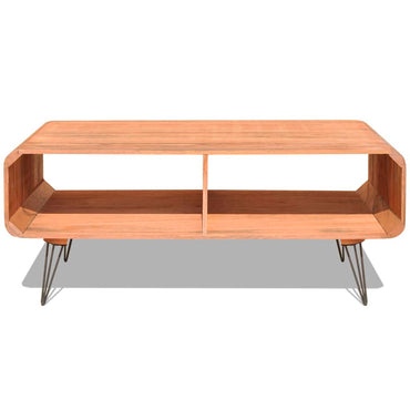 vidaXL Couchtisch 90×55,5×38,5 cm Massivholz Paulownia Braun