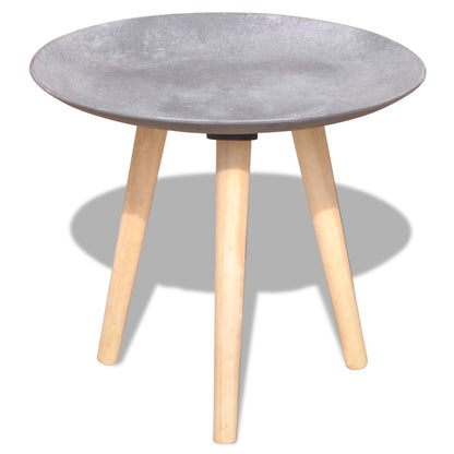 vidaXL 2-tlg. Beistelltisch/Couchtisch-Set 55 cm & 44 cm Betongrau