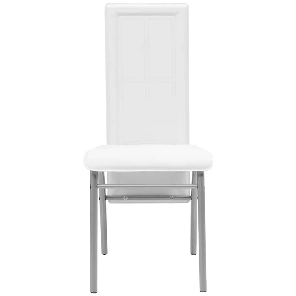 vidaXL Ensemble de salle à manger cinq pièces blanc