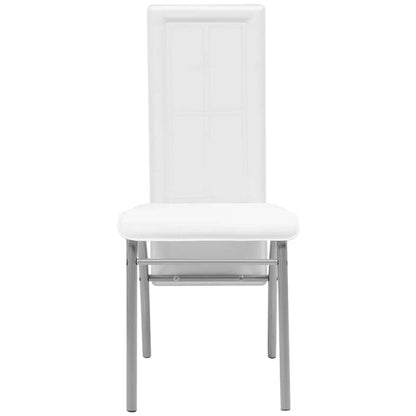 vidaXL Ensemble de salle à manger cinq pièces blanc