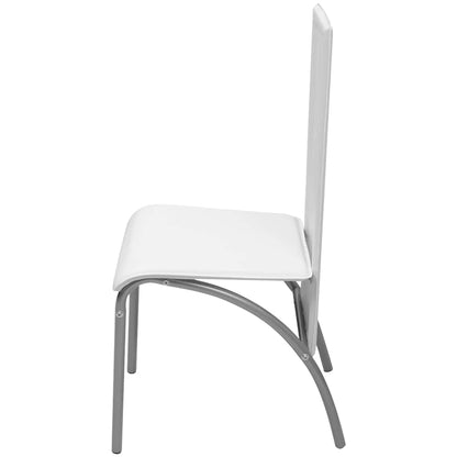 vidaXL Ensemble de salle à manger cinq pièces blanc