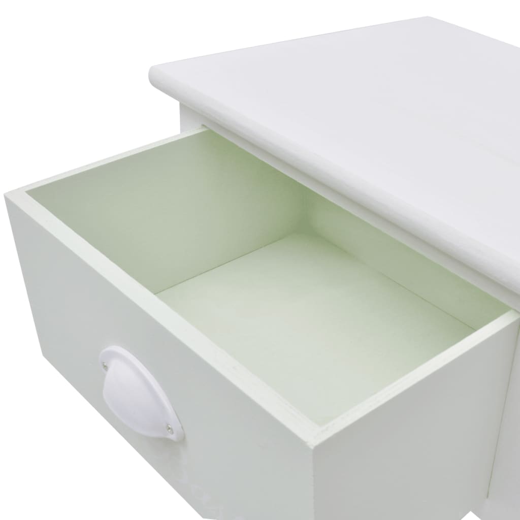 vidaXL Tables de chevet 2 pcs Bois style français