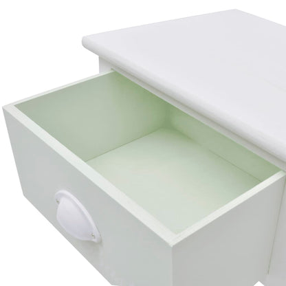 vidaXL Tables de chevet 2 pcs Bois style français