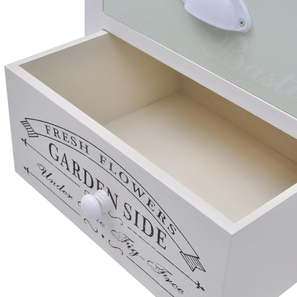 vidaXL Tables de chevet 2 pcs Bois style français
