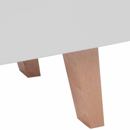 vidaXL TV-Schrank MDF 150x35x48,5 cm Hochglanz-Weiß