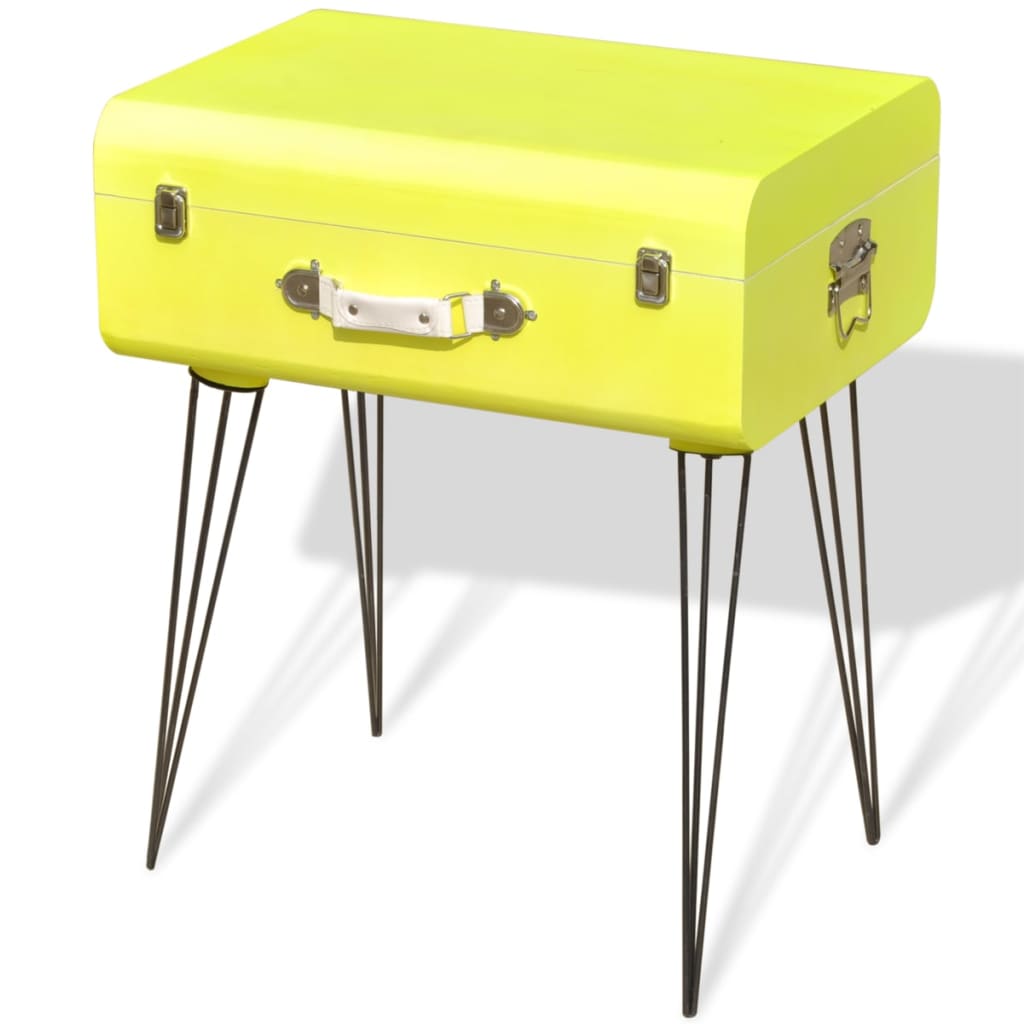 vidaXL Table d'appoint 49,5x36x60 cm Jaune