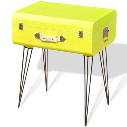 vidaXL Table d'appoint 49,5x36x60 cm Jaune