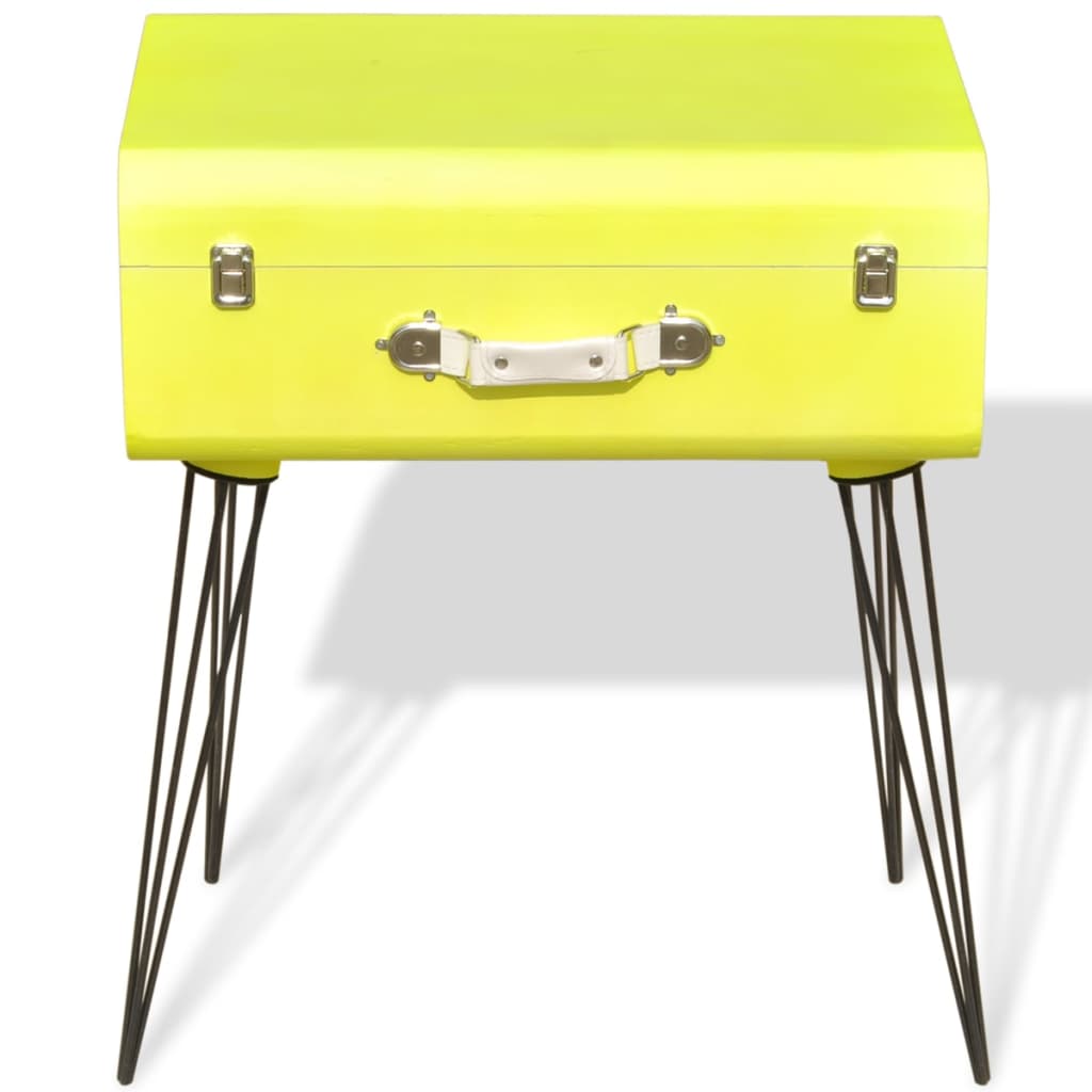 vidaXL Table d'appoint 49,5x36x60 cm Jaune