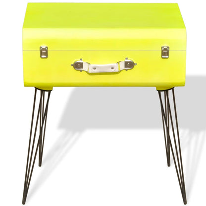 vidaXL Table d'appoint 49,5x36x60 cm Jaune