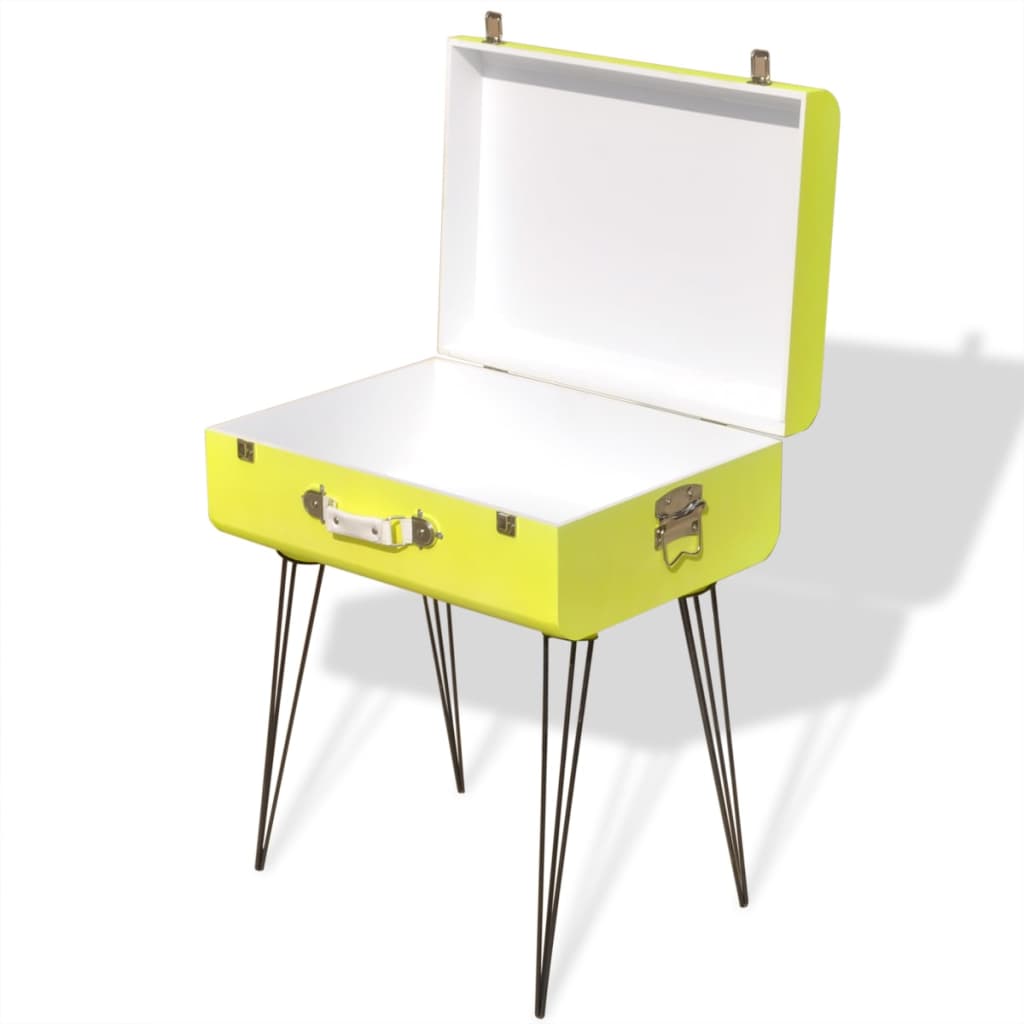 vidaXL Table d'appoint 49,5x36x60 cm Jaune