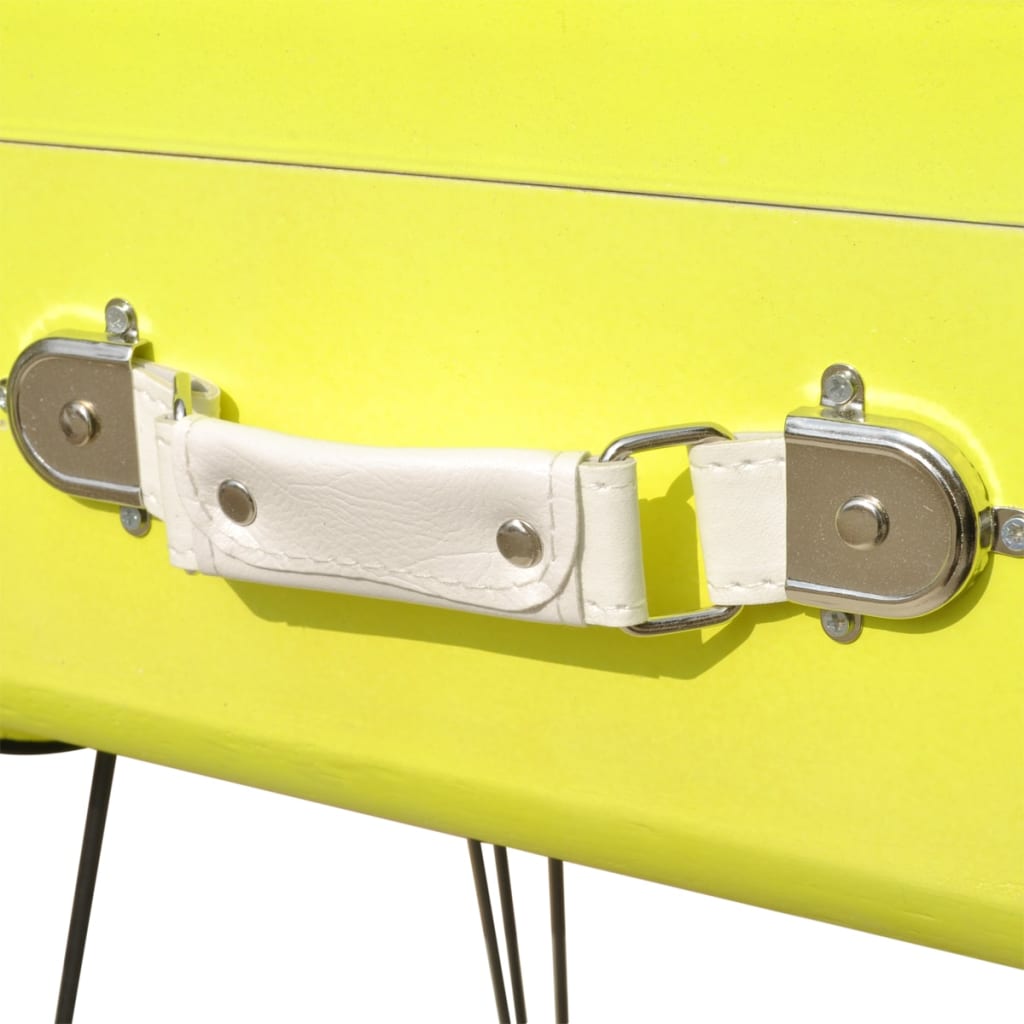 vidaXL Table d'appoint 49,5x36x60 cm Jaune