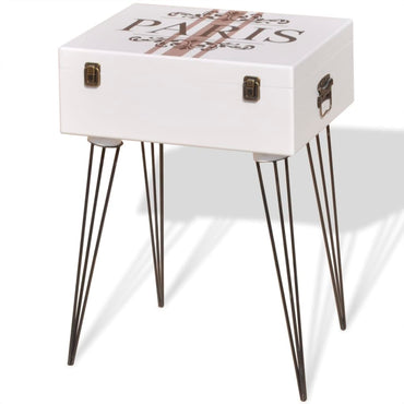 vidaXL Table d'appoint 40x30x57 cm Blanc