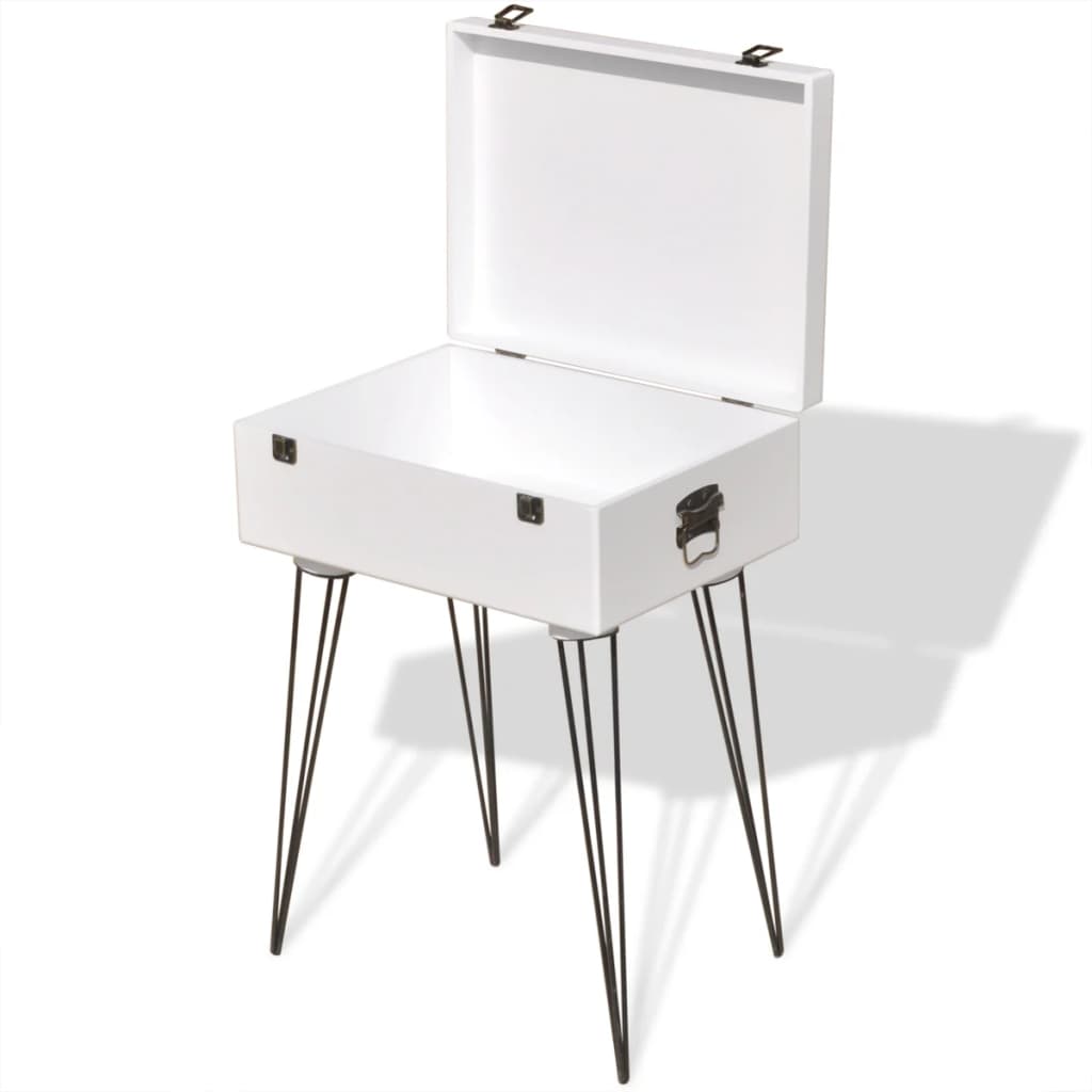 vidaXL Table d'appoint 40x30x57 cm Blanc