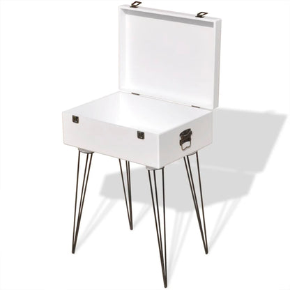 vidaXL Table d'appoint 40x30x57 cm Blanc
