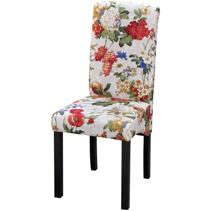 vidaXL Chaises de salle à manger 6 pcs Tissu multicolore