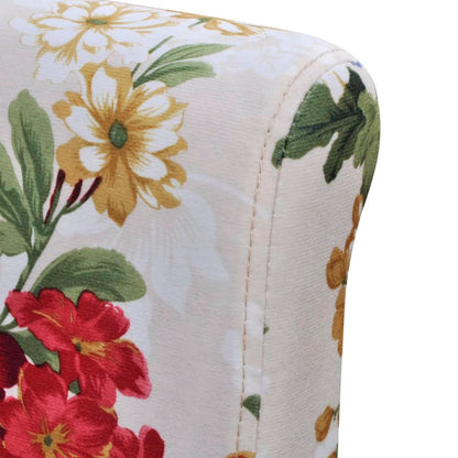 vidaXL Chaises de salle à manger 6 pcs Tissu multicolore